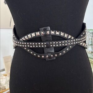 Aldo Black Studded Belt